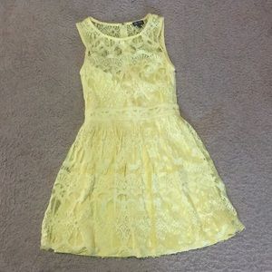 Lacy Yellow Dress